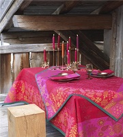 Bright colors in Table Linens for Spring